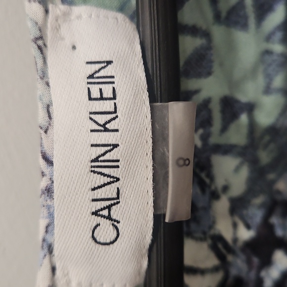 Calvin Klein Blue and Green Floral Sun Dress - Picture 2 of 2